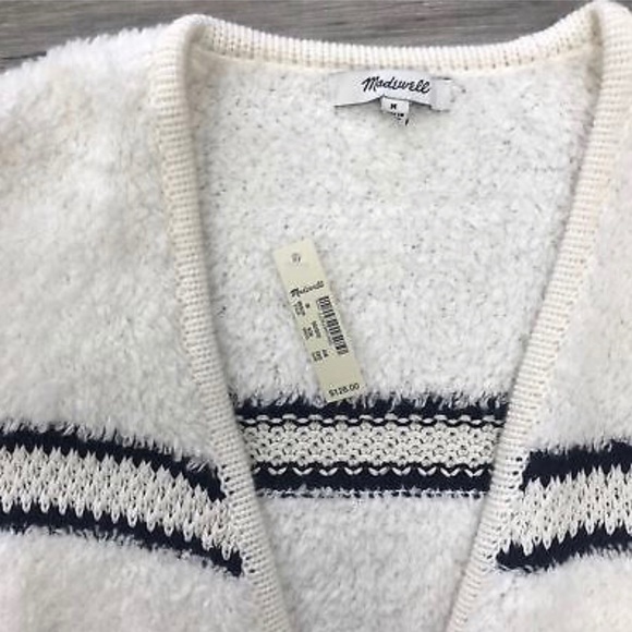 Madewell Bouclé Cardigan Sweater - Oversized Wool - Picture 4 of 6